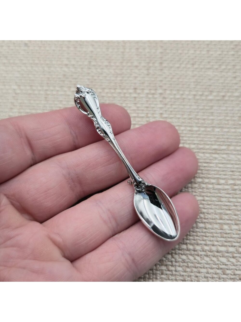 Vintage Towle Sterling Silver Miniature Spoon Pin Brooch A8062 - Picture 2 of 6